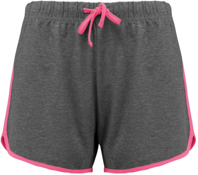 Kariban ProAct PA 1021 Dámské sportovní kalhoty 20.1021 grey heather/fluo pink