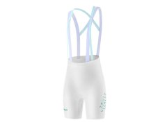 Dámské cyklistické kraťasy Rockbros YDDK017-1 TVI s šlemi a vložkou, velikost L – bílé dámské