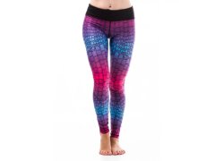 Dámské fitness legíny Six Deuce Alligator - růžová/modrá/fialová - Litex