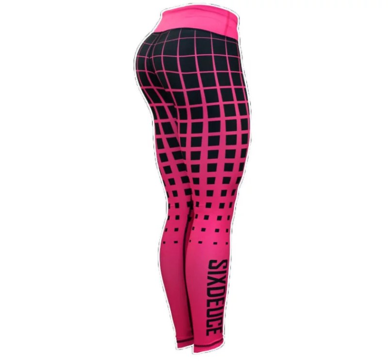 Dámské fitness legíny Six Deuce Pink Halftone - růžová - Litexo