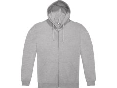 B&C ID.224 Zip Hood Unisex mikina s kapucí 01.I224 sport grey