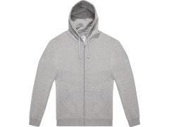B&C ID.334 Zip Hood Unisex mikina s kapucí 01.I334 sport grey