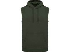 Kariban ProAct PA 393 Unisex mikina s kapucí bez rukávů 20.P393 sporty khaki