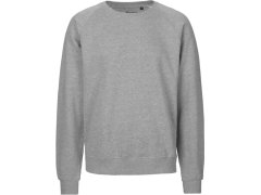 Neutral O 63001 Unisex raglánová mikina z&nbsp;bio bavlny 77.6301 sport grey