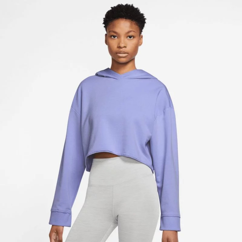 Dámská mikina Yoga Luxe DM6981-569 Fialová lila - Nike - Pro ženy pro ženy mikiny