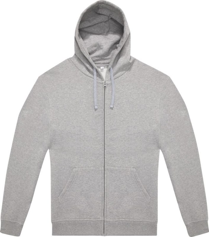B&C ID.334 Zip Hood Unisex mikina s&nbsp;kapucí 01.I334 sport grey - Pro ženy pro ženy mikiny