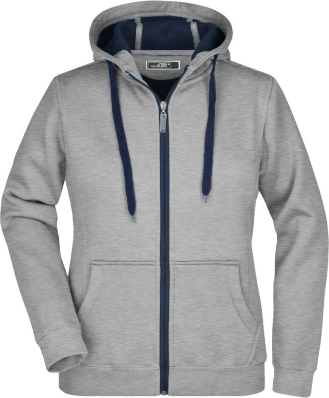 Daiber JN 354 Dámská mikina Doubleface 02.0354 sport grey/navy - Pro ženy pro ženy mikiny