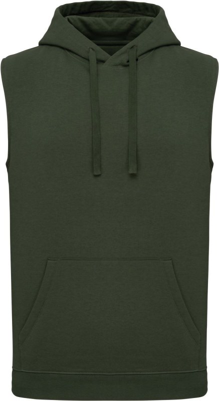 Kariban ProAct PA 393 Unisex mikina s&nbsp;kapucí bez rukávů 20.P393 sporty khaki - Pro ženy pro ženy mikiny