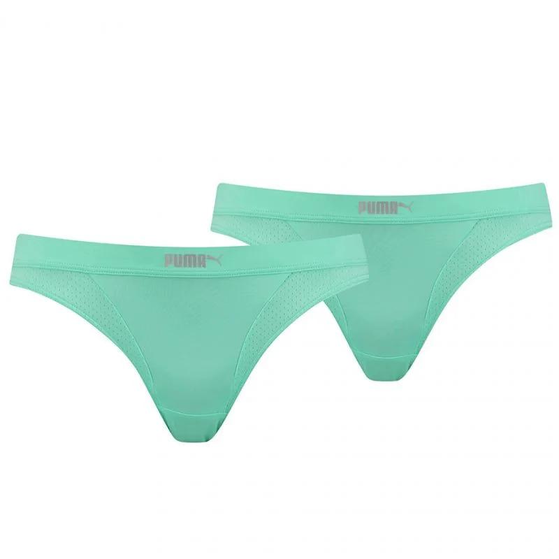 Dámské bikiny Micro Mesh 2Pack 907632 01 Mint - Puma - Pro ženy pro ženy spodní prádlo a&nbsp;plavky
