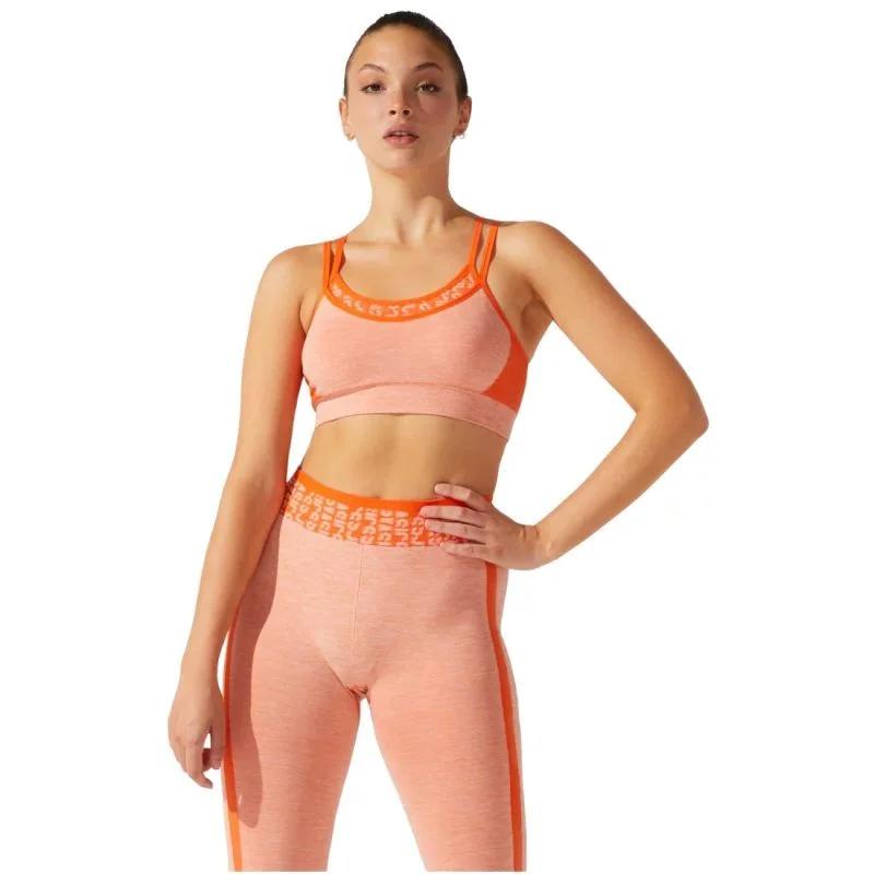 Bezešvá sportovní podprsenka Asics s&nbsp;ořezaným logem W 2032B791-800 - Pro ženy pro ženy spodní prádlo a&nbsp;plavky