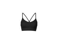 CASALL Bezešvý sportovní top s grafickým žebrováním Black