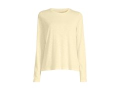 Dámské tréninkové tričko Casall Soft Texture Long Sleeve, žluté