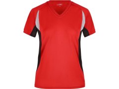 Daiber JN 390 Dámské běžecké tričko s výstřihem do V 02.0390 red/black