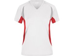 Daiber JN 390 Dámské běžecké tričko s výstřihem do V 02.0390 white/red