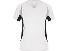 Daiber JN 390 Dámské běžecké tričko s výstřihem do V 02.0390 white/black