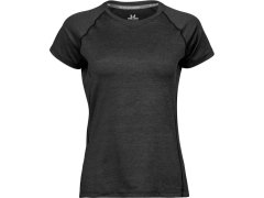 Tee Jays TJ 7021 Dámské sportovní tričko CoolDry 18.7021 black melange