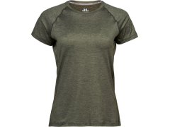 Tee Jays TJ 7021 Dámské sportovní tričko CoolDry 18.7021 olive melange