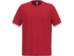 Kariban ProAct PA 4045 Unisex kontrastní sportovní tričko 20.4045 sporty red/white