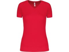 Kariban ProAct PA 477 Dámské sportovní tričko s výstřihem do V 20.P477 red