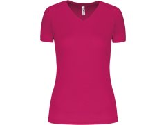 Kariban ProAct PA 477 Dámské sportovní tričko s výstřihem do V 20.P477 fuchsia