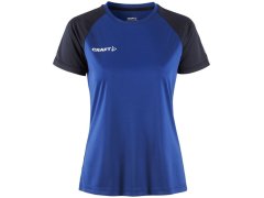 Craft Teamwear Squad Go Contrast Jersey W Dámské kontrastní sportovní tričko 82.2726 club cobolt/navy