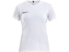 Craft Teamwear Squad Go Jersey Solid W Dámské sportovní tričko s&nbsp;výstřihem do V 82.5566 white