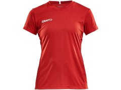 Craft Teamwear Squad Go Jersey Solid W Dámské sportovní tričko s&nbsp;výstřihem do V 82.5566 bright red