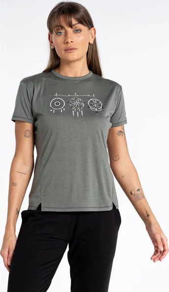 Dámské tričko DWT589 Unwind Tee DDH khaki - Dare2B - Pro ženy pro ženy trička, tílka, košile