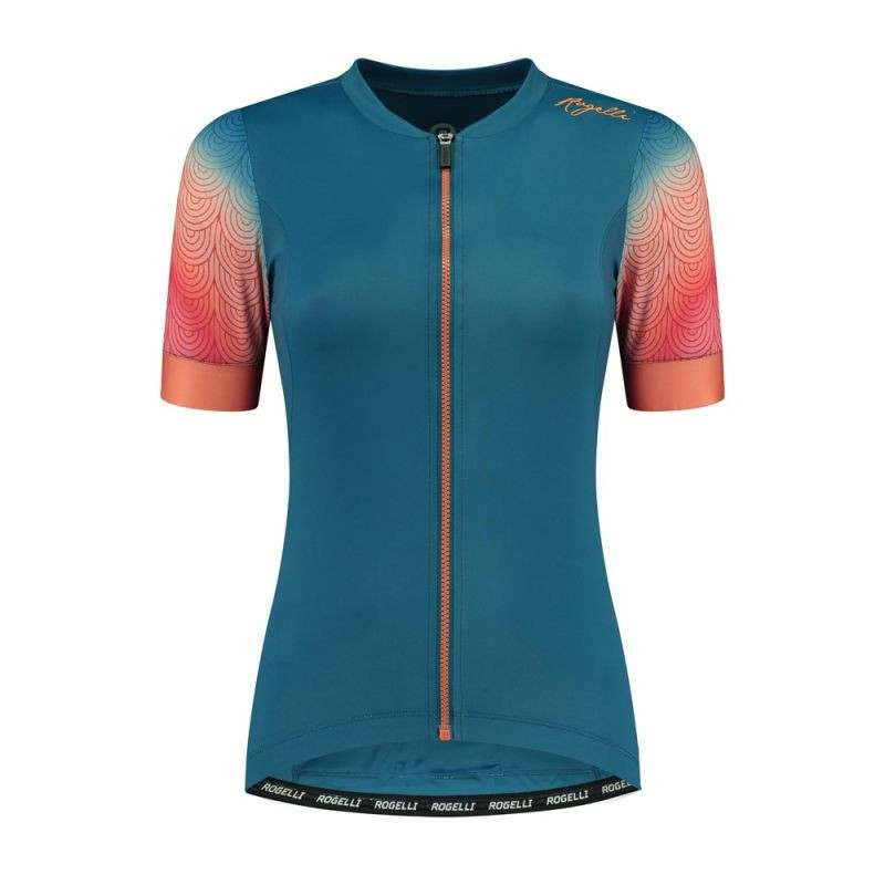 Rogelli dámský dres WAVES blue-coral L - Pro ženy pro ženy trička, tílka, košile