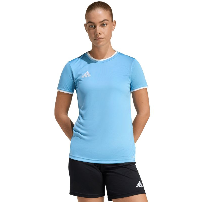 Adidas dámský dres Entrada 26 Jersey světle modrý JZ2498 - Pro ženy pro ženy trička, tílka, košile