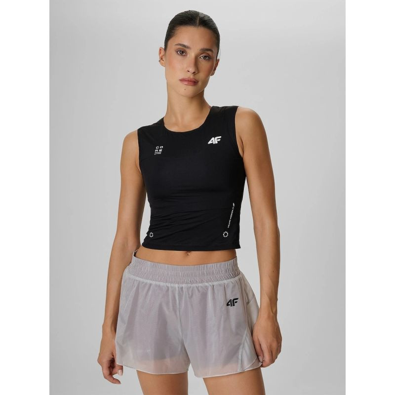 Dámský rychleschnoucí tréninkový crop top 4F 4FRAW26TFSLF1271-20S - Pro ženy pro ženy trička, tílka, košile