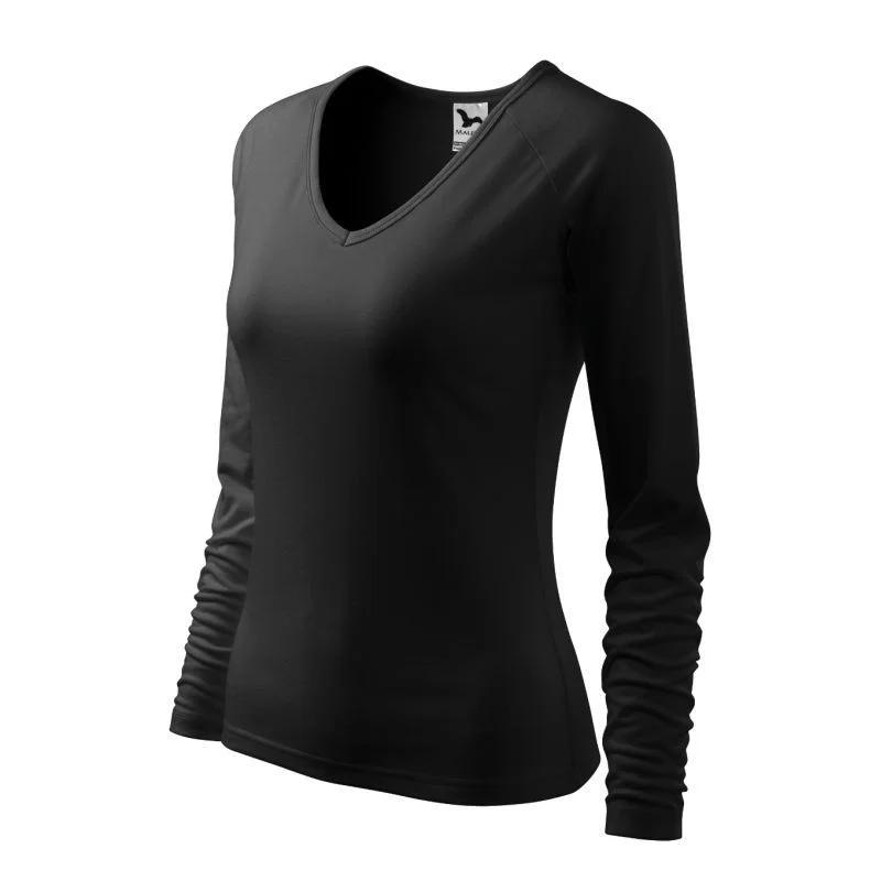 Malfini Elegance W MLI-12701 černé tričko - Pro ženy pro ženy trička, tílka, košile