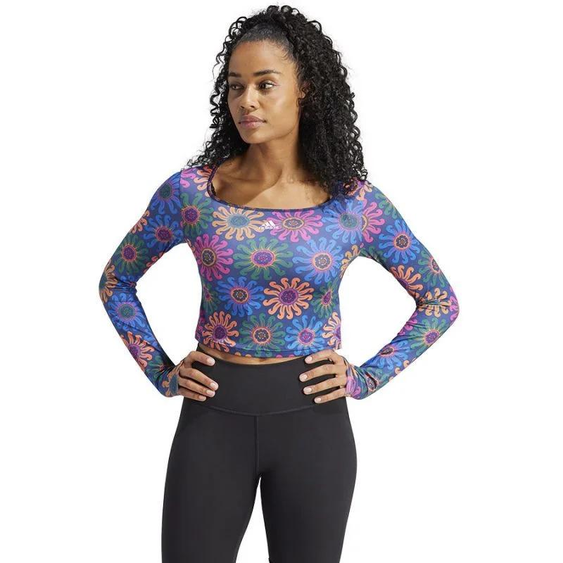 Tričko adidas Farm Crop LS W IM2360 - Pro ženy pro ženy trička, tílka, košile