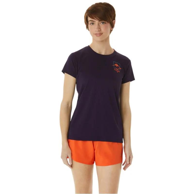 Asics Fujitrail Logo SS Top Tee W 2012C395-500 Tričko - Pro ženy pro ženy trička, tílka, košile