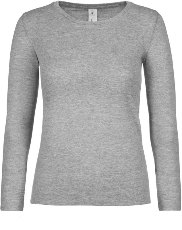 B&C #E150 LSL /women Dámské tričko s&nbsp;dlouhým rukávem 01.006T sport grey - Pro ženy pro ženy trička, tílka, košile