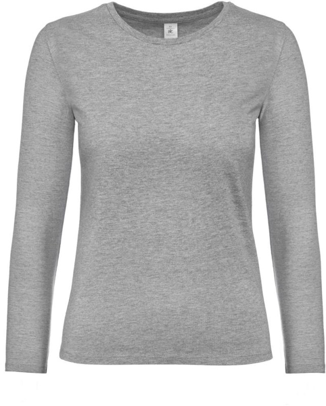 B&C #E190 LSL /women Dámské tričko z&nbsp;těžké bavlny s&nbsp;dl. rukávem 01.008T sport grey - Pro ženy pro ženy trička, tílka, košile