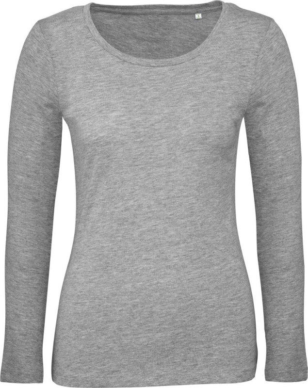 B&C Inspire LSL T /women_° Dámské tričko s&nbsp;dlouhým rukávem 01.TW71 sport grey - Pro ženy pro ženy trička, tílka, košile