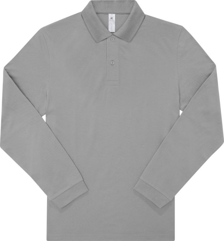 B&C My Polo 210 LSL Piqué polo s&nbsp;dlouhým rukávem z&nbsp;těžké bavlny 01.U427 sport grey - Pro ženy pro ženy trička, tílka, košile