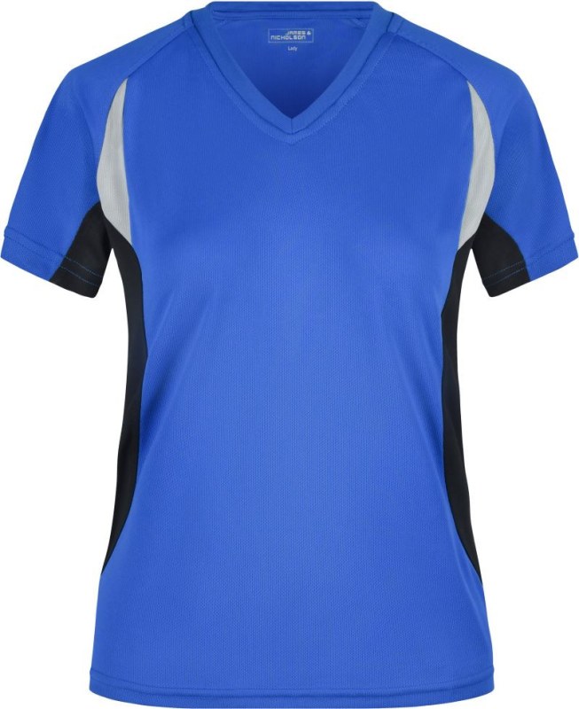 Daiber JN 390 Dámské běžecké tričko s&nbsp;výstřihem do V 02.0390 royal/black - Pro ženy pro ženy trička, tílka, košile