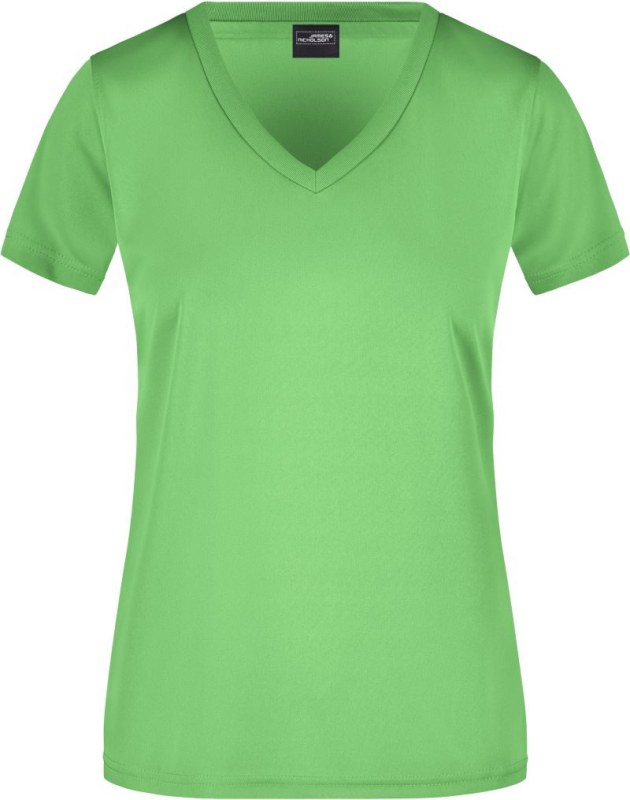 Daiber JN 735 Dámské sportovní tričko s&nbsp;výstřihem do V 02.0735 lime green - Pro ženy pro ženy trička, tílka, košile