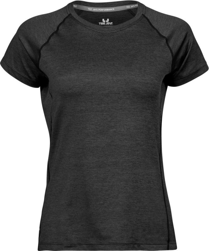 Tee Jays TJ 7021 Dámské sportovní tričko CoolDry 18.7021 black melange