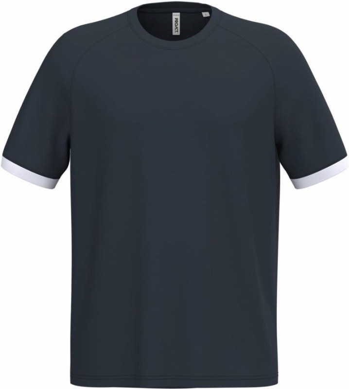 Kariban ProAct PA 4045 Unisex kontrastní sportovní tričko 20.4045 navy/white