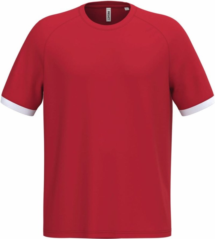 Kariban ProAct PA 4045 Unisex kontrastní sportovní tričko 20.4045 sporty red/white