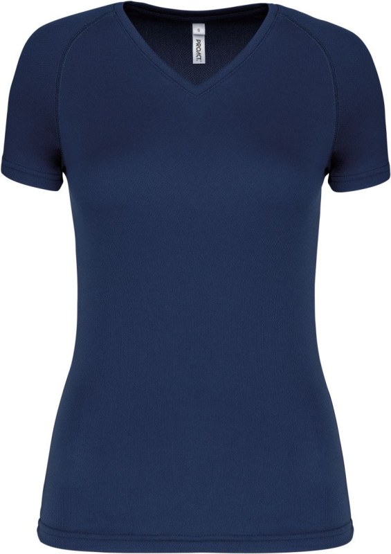 Kariban ProAct PA 477 Dámské sportovní tričko s výstřihem do V 20.P477 navy