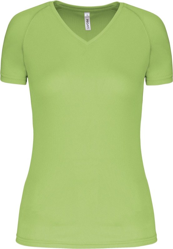 Kariban ProAct PA 477 Dámské sportovní tričko s&nbsp;výstřihem do V 20.P477 lime - Pro ženy pro ženy trička, tílka, košile