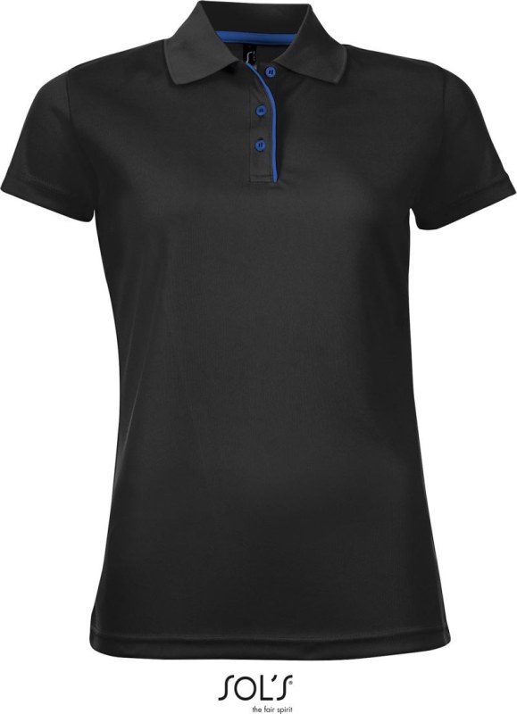 SOL´S Performer Women Dámské piqué sportovní polo 25.1198 black
