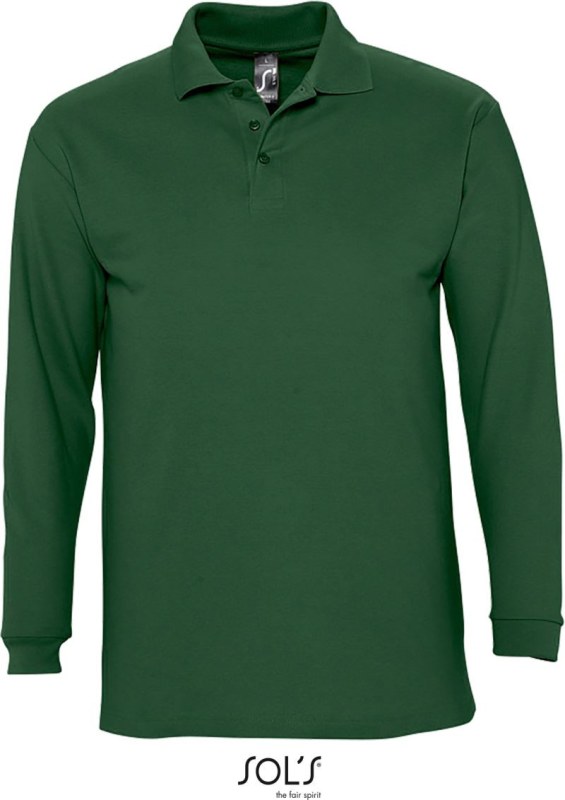 SOL´S Winter II Piqué polo s dlouhým rukávem 25.1353 golf green