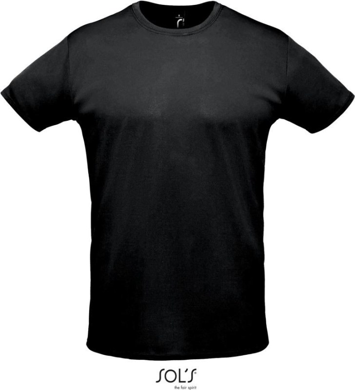 SOL´S Sprint Unisex piqué sportovní tričko 25.2995 black