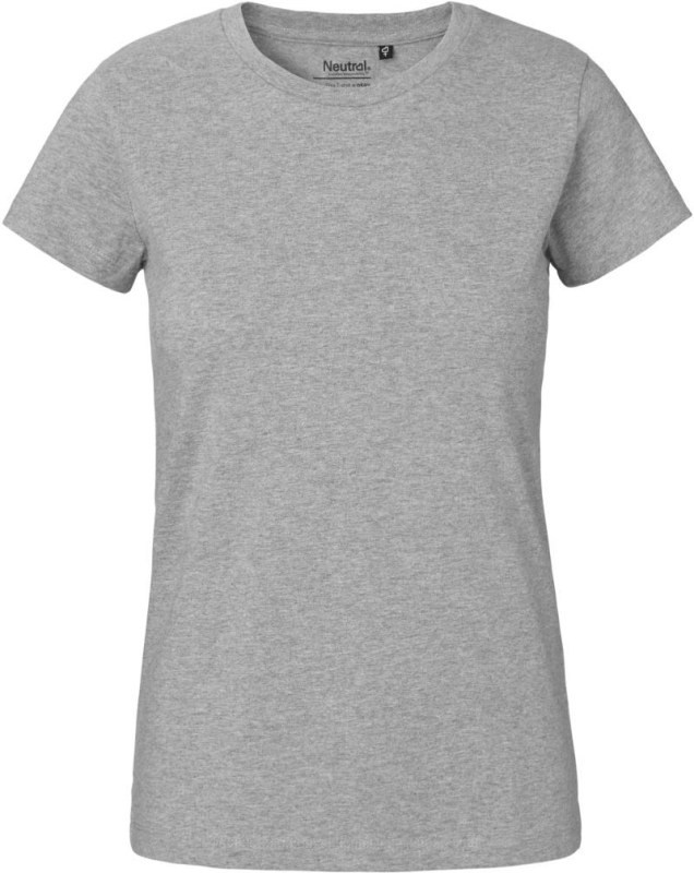 Neutral O 80001 Dámské tričko z těžké bio bavlny 77.8001 sport grey