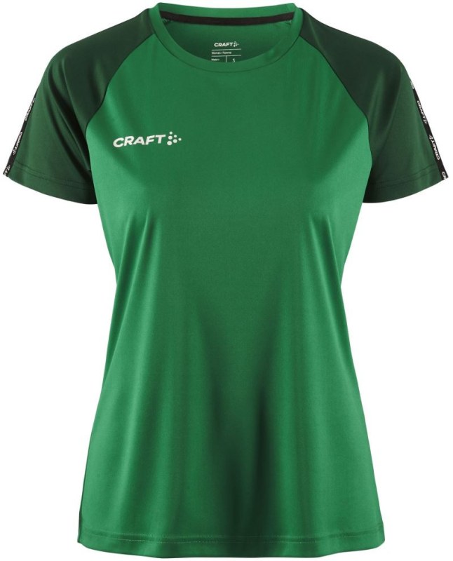 Craft Teamwear Squad Go Contrast Jersey W Dámské kontrastní sportovní tričko 82.2726 team green/ivy - Pro ženy pro ženy trička, tílka, košile